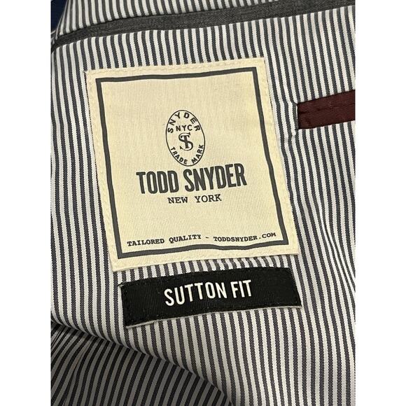 Todd Snyder Blue Linen Cotton Sport Coat Blazer Jacket 38R Made In Canada EUC - Picture 8 of 10